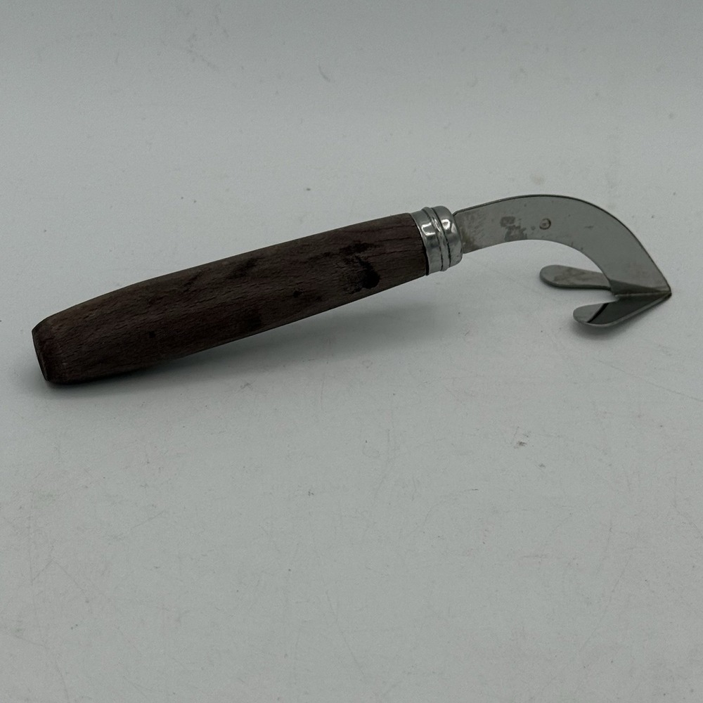 Vintage Mid Century Retro Kitchen Tool Utensil Wooden Handle‎ Peeler